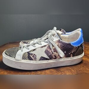 Golden Goose Women's Snake Embossed Leather Print Sneakers. EU40/US10